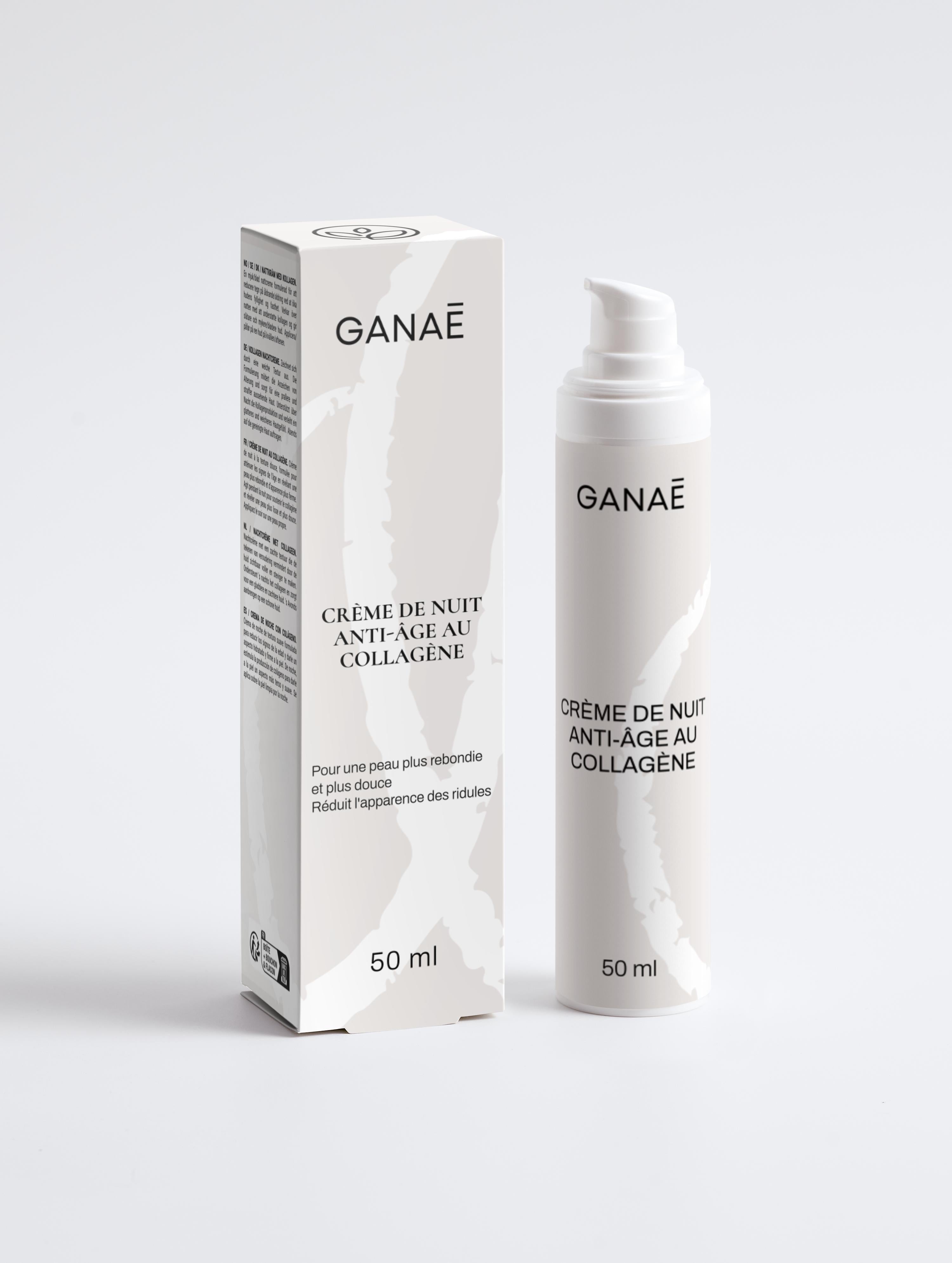 Crème de nuit anti-âge au collagène