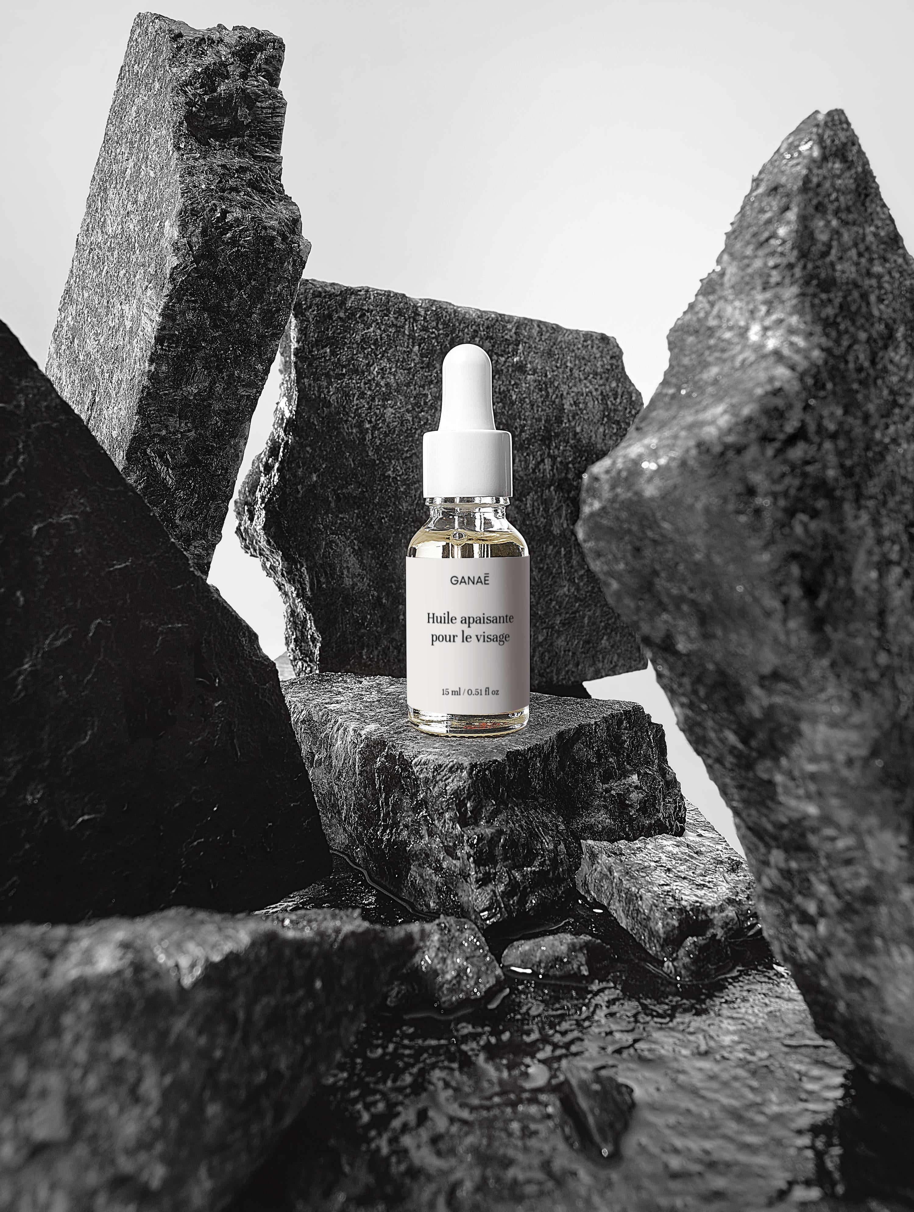 Huile apaisante pour le visage