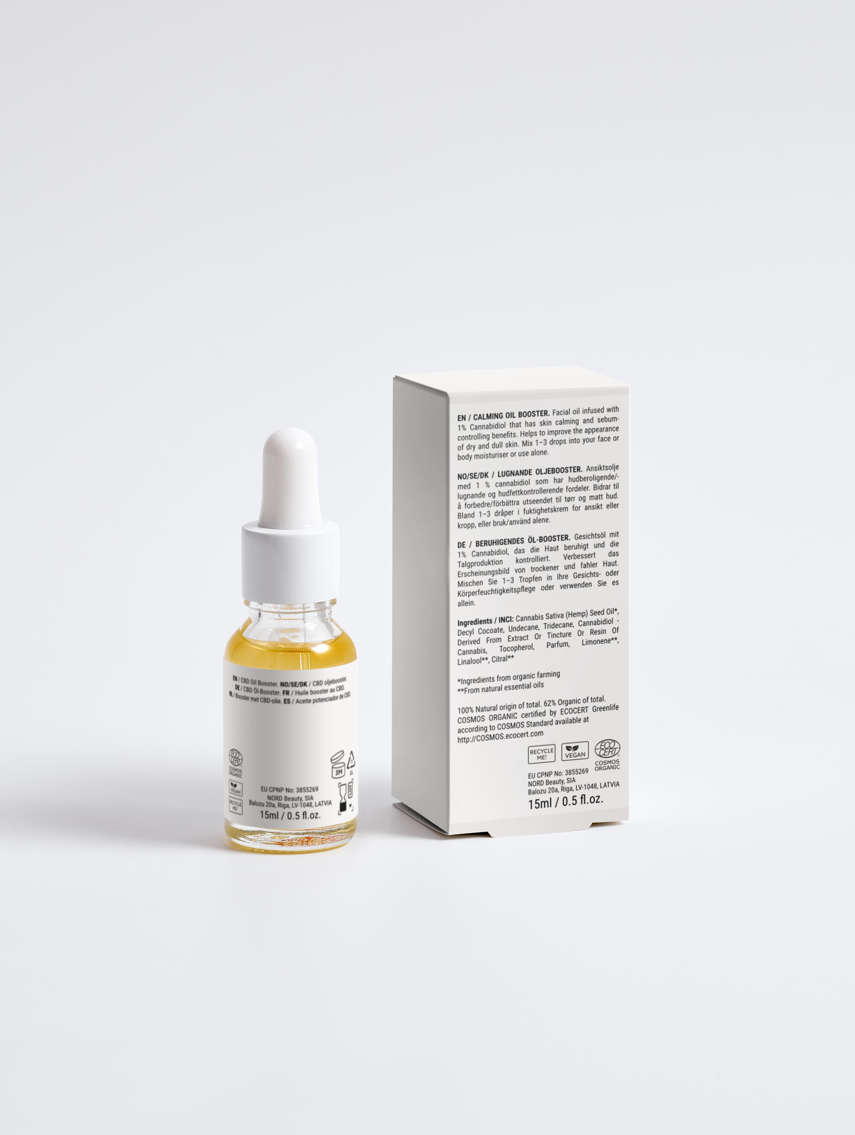Huile apaisante pour le visage