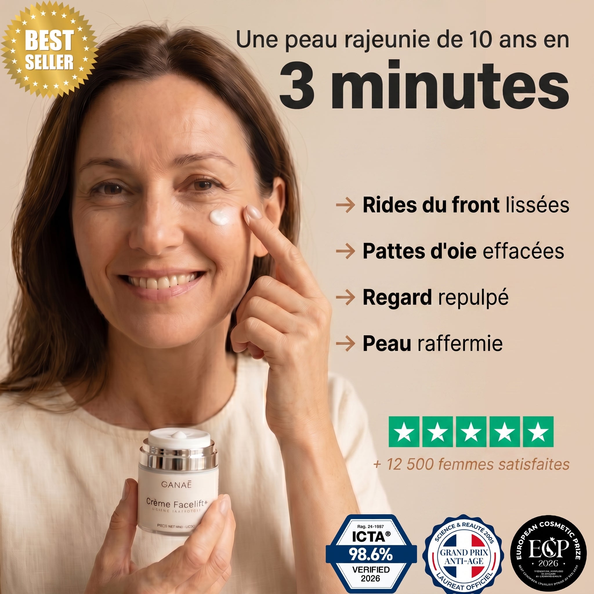 Crème miracle lifting