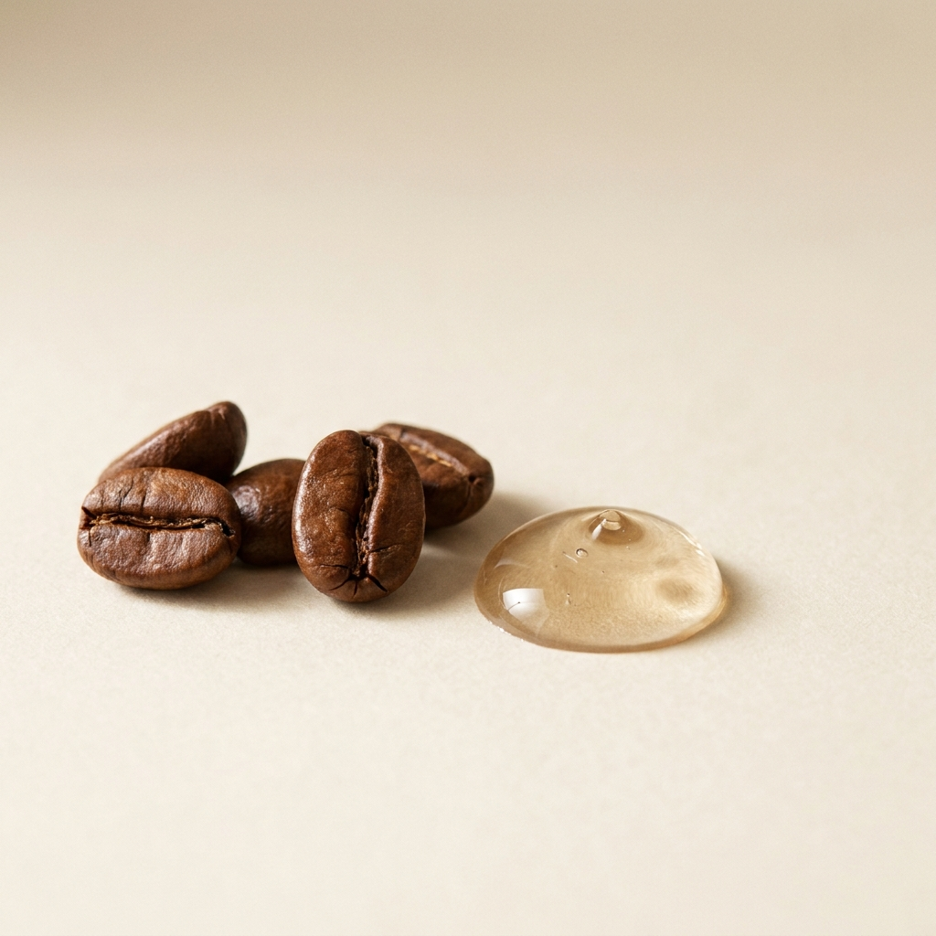 Collection Caféine Ganaé — grains de café et gel frais