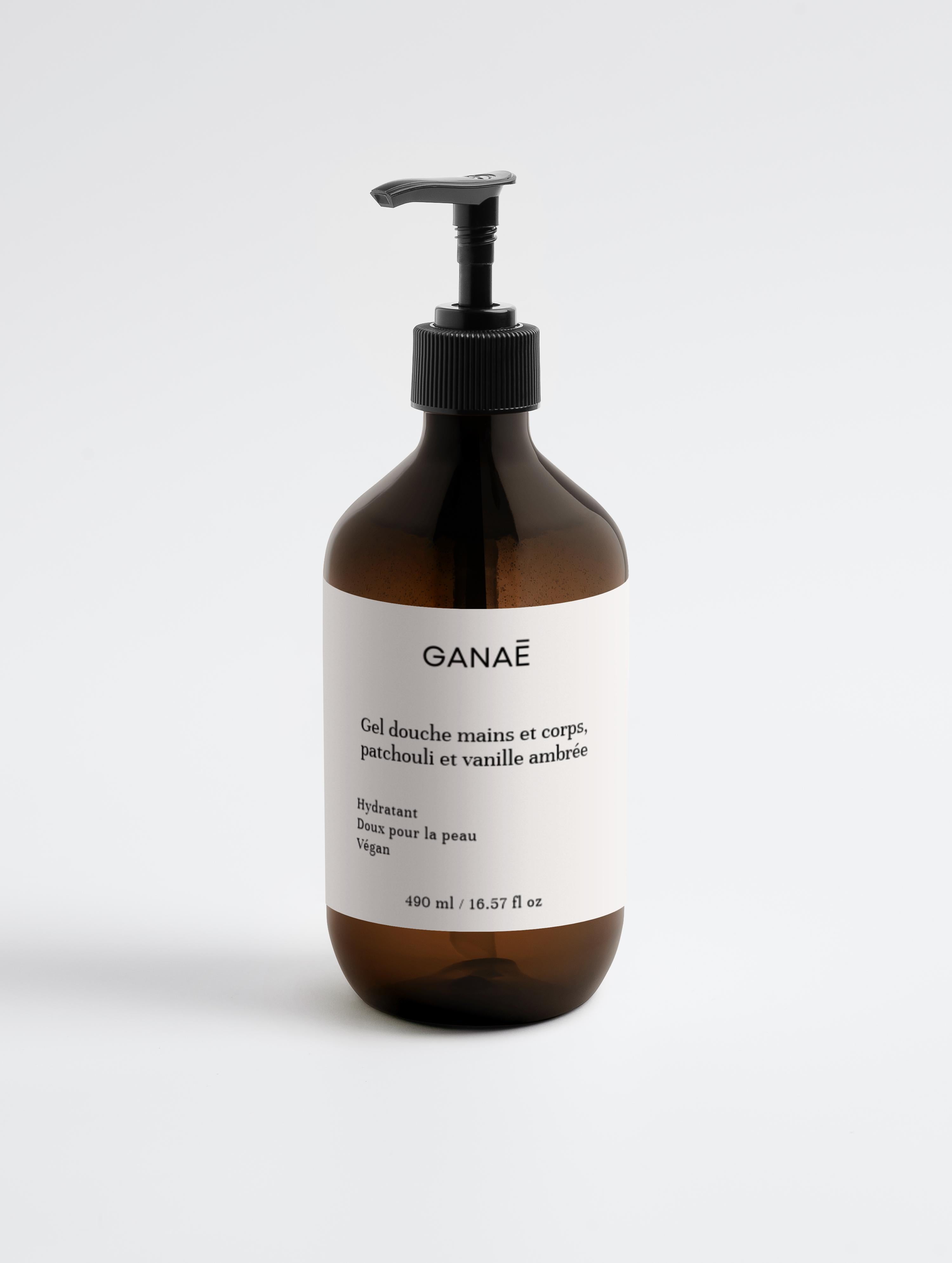 Gel douche au patchouli et vanille ambrée