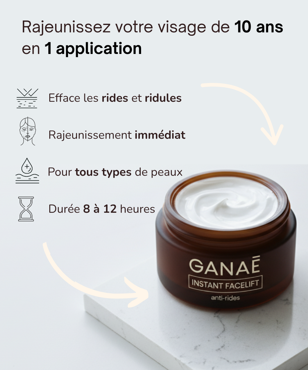 Crème lifting visage instantané