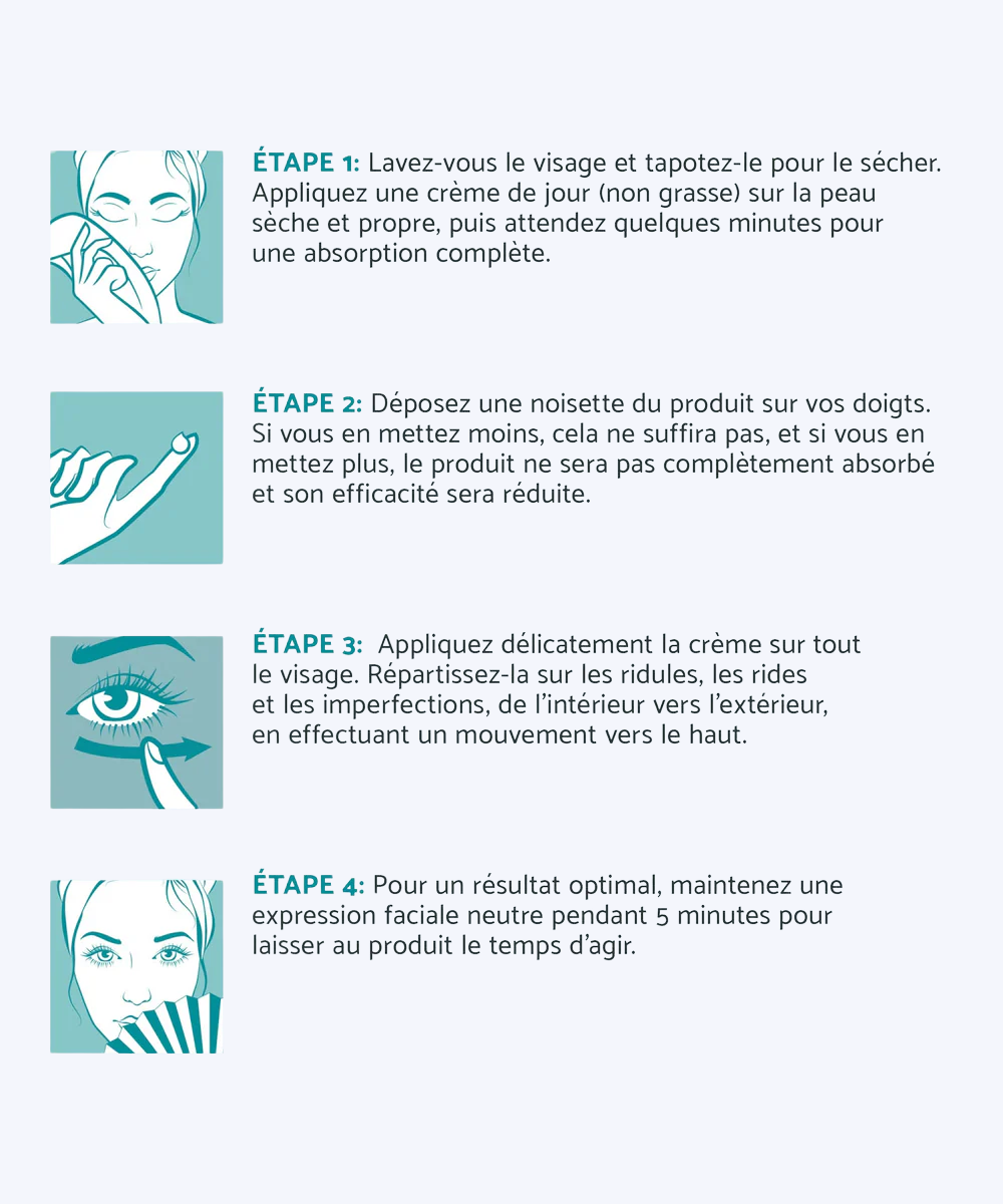 Crème lifting visage instantané