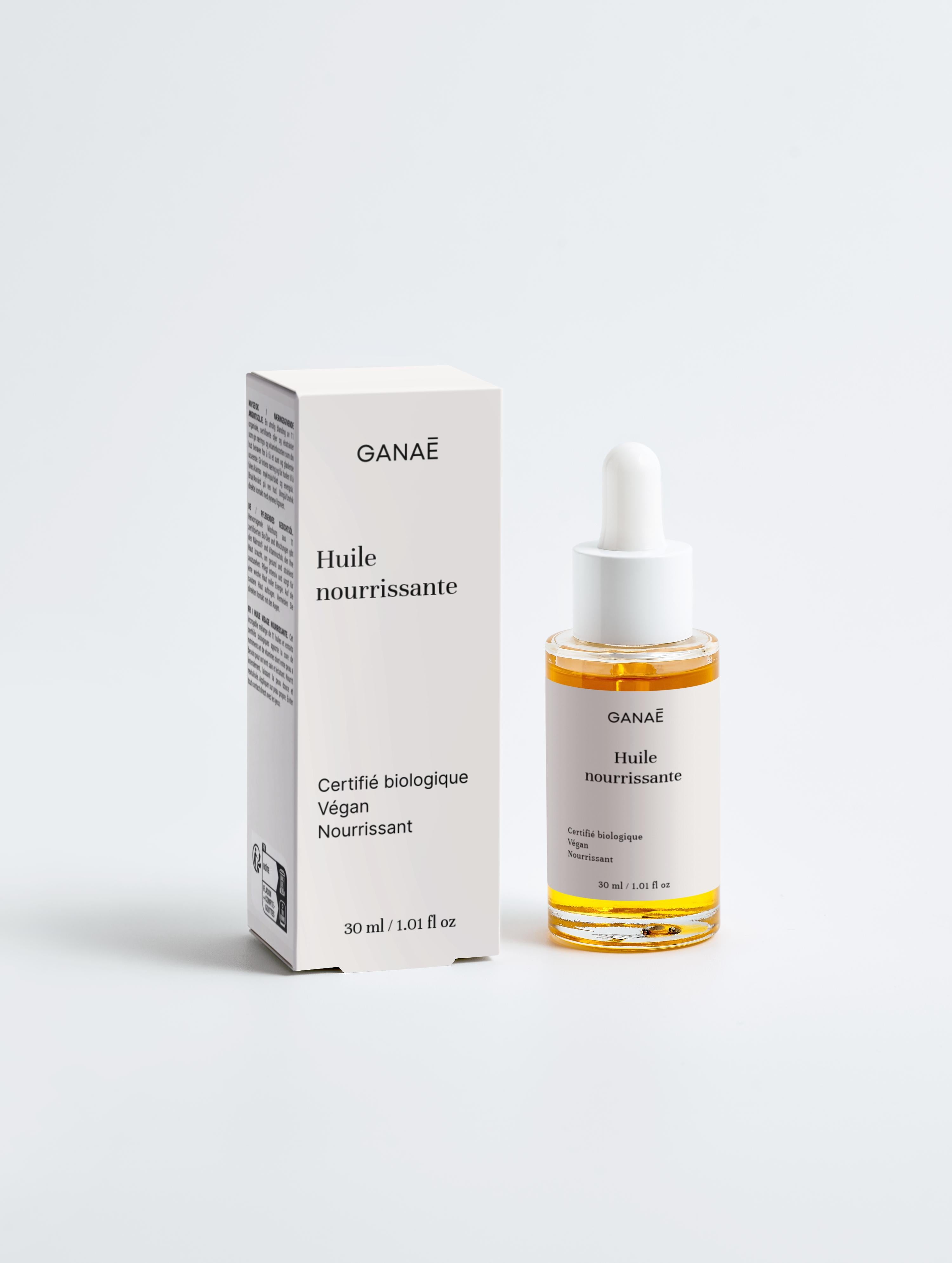 Huile faciale nourrissante